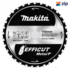 Makita B-69369 - 150mm x 20mm x 33T Efficut Metal Saw Blade
